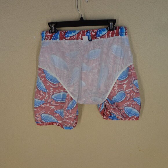 Vineyard Vines Swim Trunks Mens Sea Turtle Ocean Lined Size Medium Drawstring - Picture 4 of 6